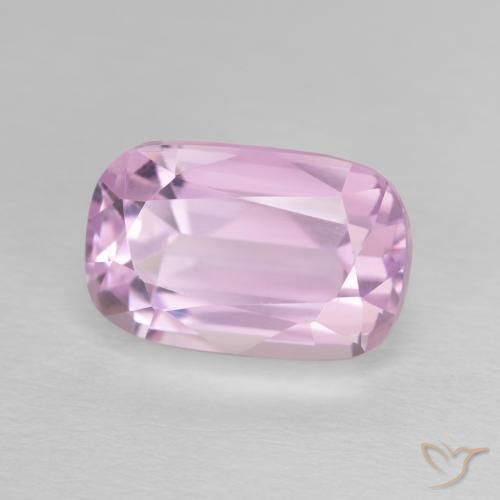 5.92 ct Pink Kunzite Stone, Natural Kunzite in Cushion-Cut Shape for Sale