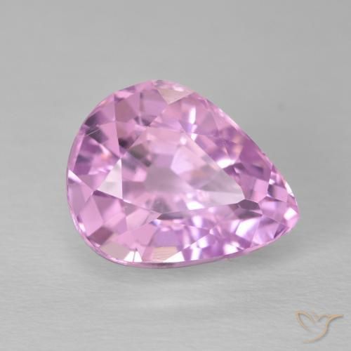 6.3 ct Pink Kunzite, 12.3 x 9.8 mm Pear Cut From Afghanistan, Photo A