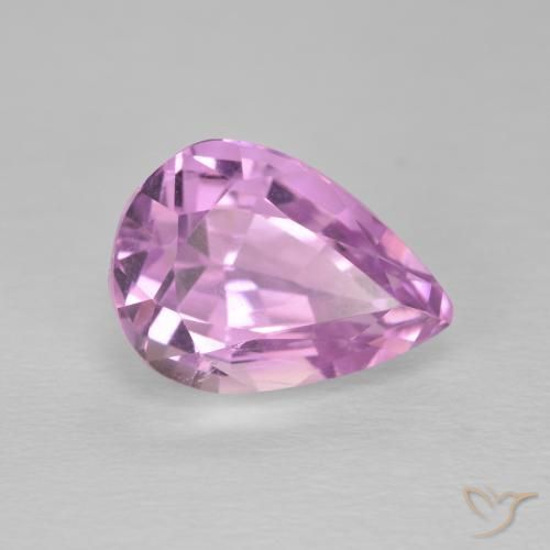 5.93 ct Pink Kunzite Stone, Natural Kunzite in Pear Facet Shape for Sale