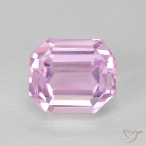 4.18ct Natural Royal Purple Pink Kunzite, Emerald Cut, VVS