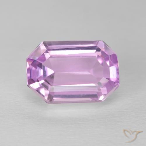 5.94ct Natural Very Light Pink Kunzite, Emerald Cut, VVS