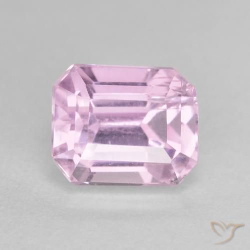 3.08ct Natural Medium Purple Kunzite, Emerald Cut, VS