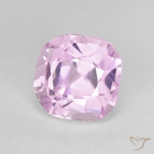 3.46 ct Purple Kunzite Stone, Natural Kunzite in Cushion-Cut Shape for Sale