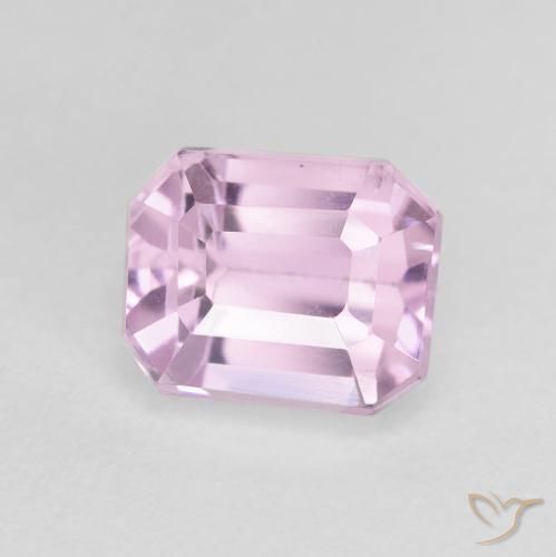 3.03 ct Purple Kunzite Stone, Natural Kunzite in Octagon Step Cut Shape for Sale