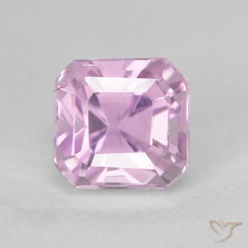 2.10 ct Purple Kunzite Stone, Natural Kunzite in Octagon Step Cut Shape for Sale
