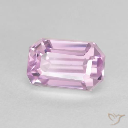 2.41 ct Purple Kunzite Stone, Natural Kunzite in Octagon Step Cut Shape for Sale