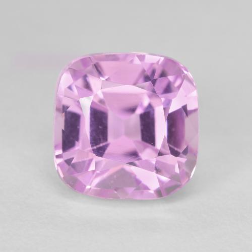 8.34 ct Purple Kunzite, 10.7 x 10.7 mm Cushion Cut From Afghanistan, Photo A