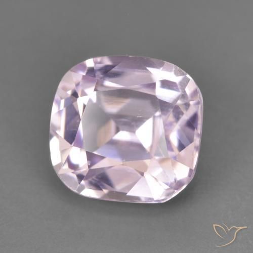 3.45 ct Pink Kunzite Stone, Natural Kunzite in Cushion-Cut Shape for Sale