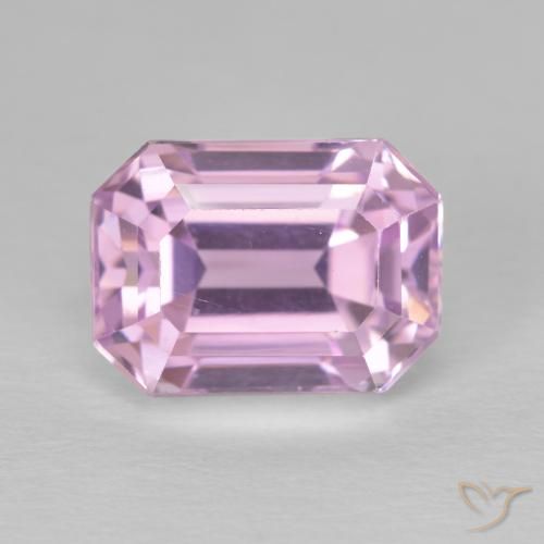 6.04 ct Pink Kunzite, 11.1 x 8.1 mm Octagon Cut From Afghanistan, Photo A