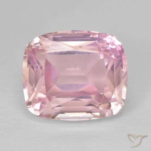 13.16 ct Pink Kunzite, 14.2 x 12.2 mm Cushion Cut From Afghanistan, Photo A