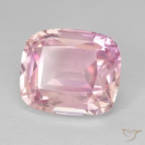 13.16 ct Pink Kunzite Stone, Natural Kunzite in Cushion-Cut Shape for Sale