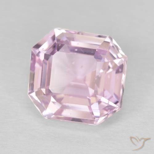 5.87 ct Pink Kunzite Stone, Natural Kunzite in Octagon Step Cut Shape for Sale