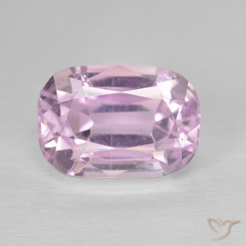 6.97 ct Pink Kunzite Stone, Natural Kunzite in Cushion-Cut Shape for Sale