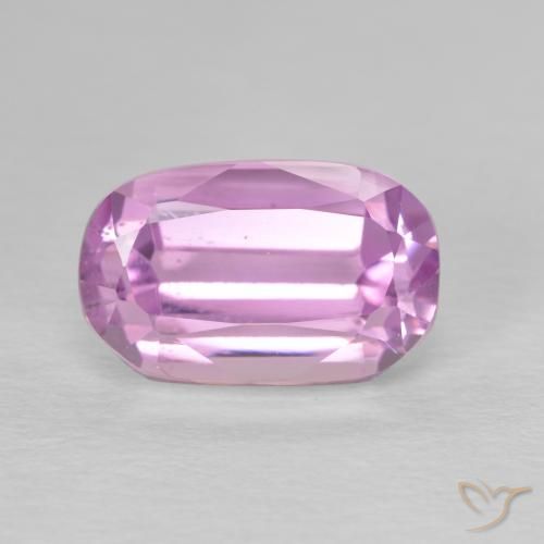 4.46 ct Pink Kunzite Stone, Natural Kunzite in Cushion-Cut Shape for Sale