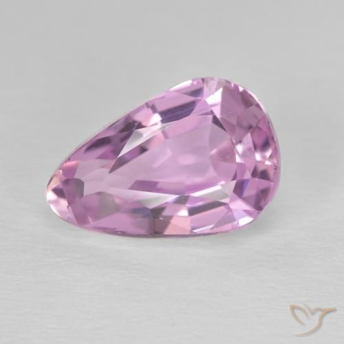 5.05ct Natural Medium Pink Kunzite, Pear Shape, VS