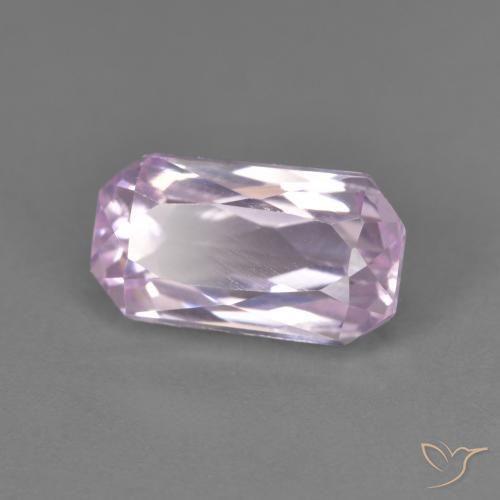3.25 ct Purple Kunzite Stone, Natural Kunzite in Octagon / Scissor Cut Shape for Sale