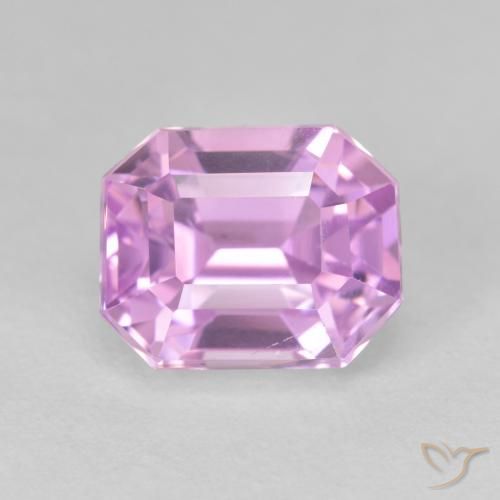6.32 ct Purple Kunzite, 10.7 x 8.6 mm Octagon Cut From Afghanistan, Photo A