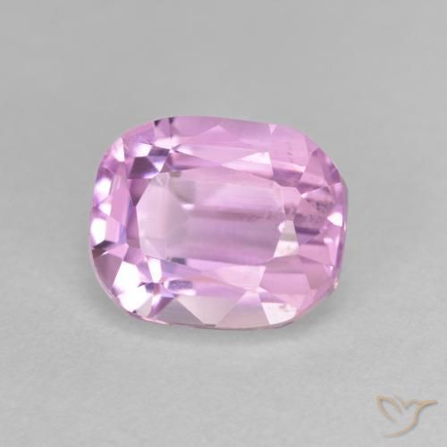 3.73 ct Purple Kunzite Stone, Natural Kunzite in Cushion-Cut Shape for Sale