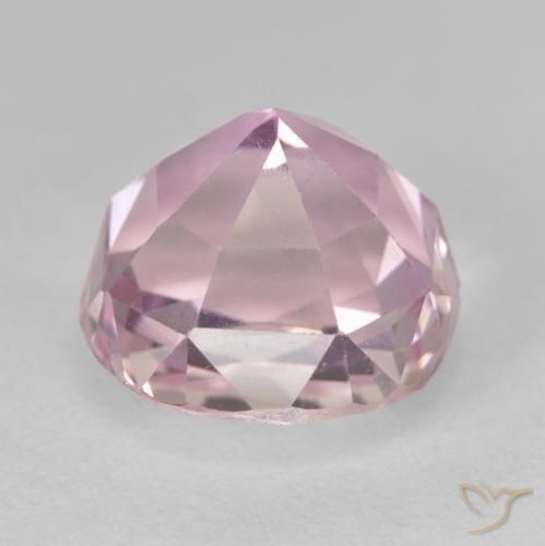 Kunzite Gemstone in 12.5 x 12.3 mm Size for Sale, Kunzite Stone in Pinkish Violet Purple Color
