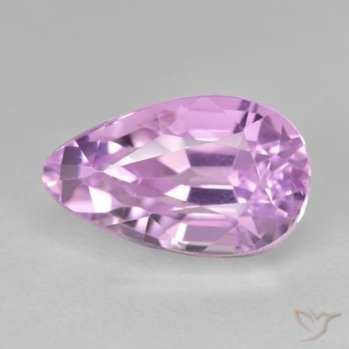 13.66 ct Purple Kunzite, 16.9 x 10.2 mm Pear Cut From Afghanistan, Photo A