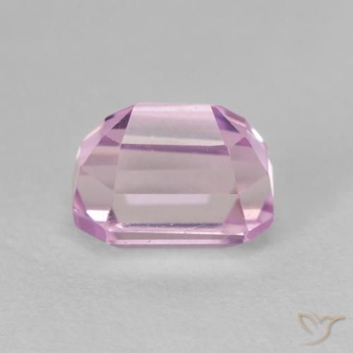 Kunzite Gemstone in 7.8 x 5.4 mm Size for Sale, Kunzite Stone in Bright Pinkish Purple Color