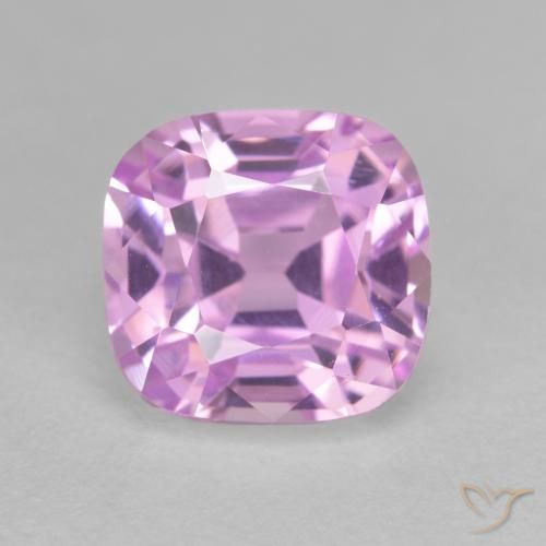 5.59 ct Purple Kunzite, 9.5 x 9.2 mm Cushion Cut From Afghanistan, Photo A