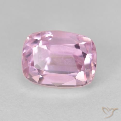 5.28 ct Pink Kunzite Stone, Natural Kunzite in Cushion-Cut Shape for Sale