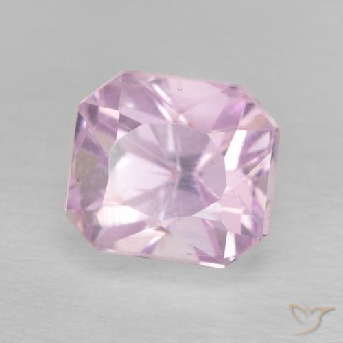 2.61 ct Pink Kunzite Stone, Natural Kunzite in Octagon / Scissor Cut Shape for Sale