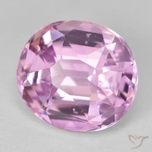 17.82 ct Pink Kunzite Stone, Natural Kunzite in Oval Facet Shape for Sale