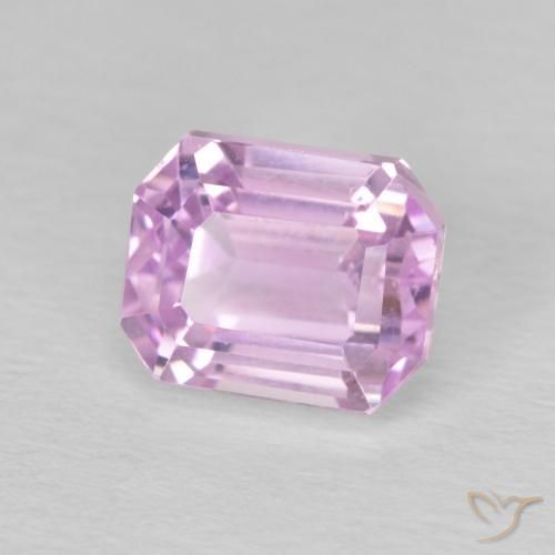 2.96 ct Pink Kunzite Stone, Natural Kunzite in Octagon Step Cut Shape for Sale