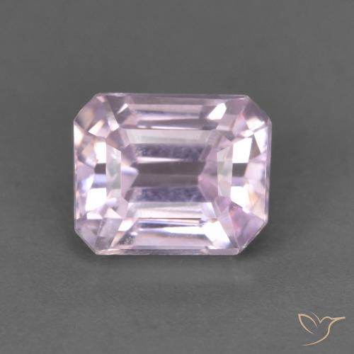 1.49 ct Pink Kunzite Stone, Natural Kunzite in Octagon Step Cut Shape for Sale