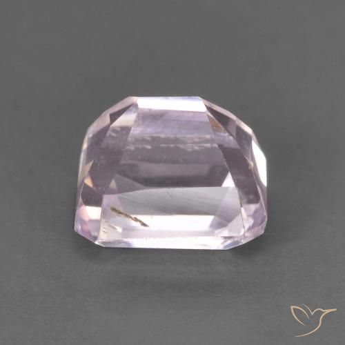 Kunzite Gemstone in 6.3 x 5.1 mm Size for Sale, Kunzite Stone in Very Light Royal Purple Pink Color