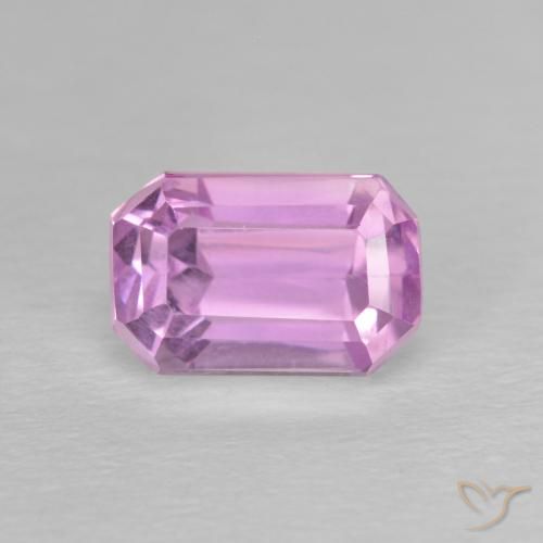 2.34ct Natural Light Royal Purple Pink Kunzite, Emerald Cut, VVS-VS