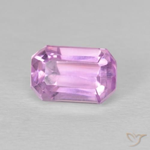 2.34 ct Pink Kunzite Stone, Natural Kunzite in Octagon Step Cut Shape for Sale