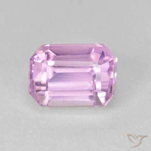 2.69ct Natural Light Purple Kunzite, Emerald Cut, VVS-VS