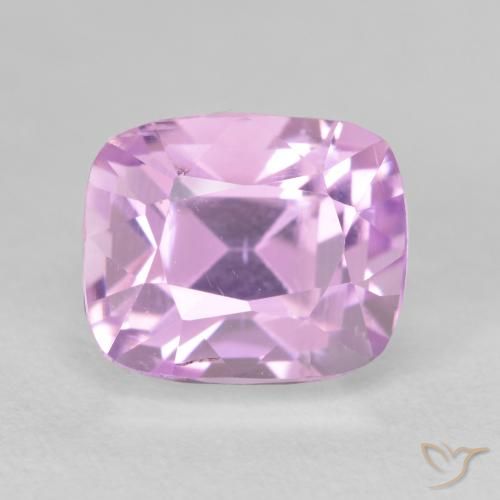 5.33 ct Purple Kunzite Gemstone, Kunzite Gem in Cushion-Cut Shape for Sale.
