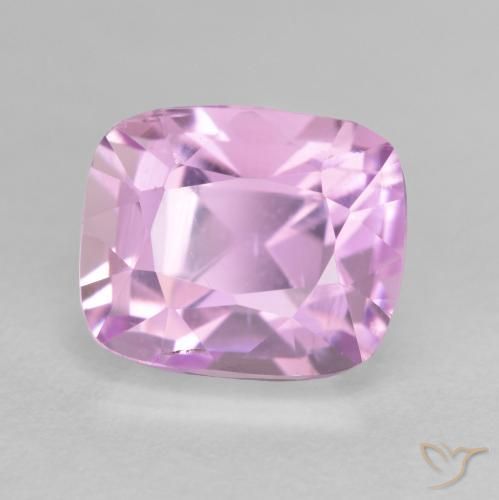 5.33 ct Purple Kunzite Stone, Natural Kunzite in Cushion-Cut Shape for Sale