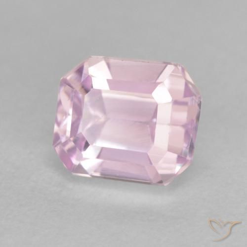 1.83 ct Purple Kunzite Stone, Natural Kunzite in Octagon Step Cut Shape for Sale