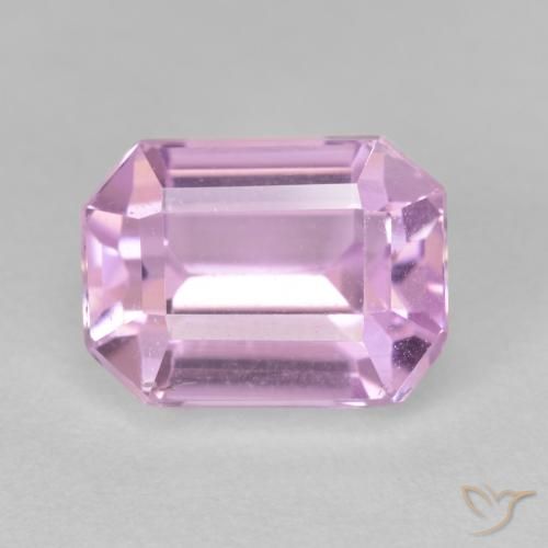 4.42 ct Pink Kunzite, 10.2 x 7.6 mm Octagon Cut From Afghanistan, Photo A