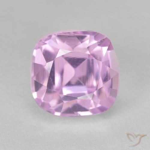 4.25ct Natural Cherry Pink Tone Kunzite, Cushion, VS