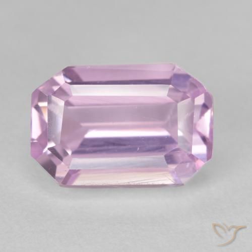 5.25 ct Pink Kunzite, 10.9 x 7.4 mm Octagon Cut From Afghanistan, Photo A
