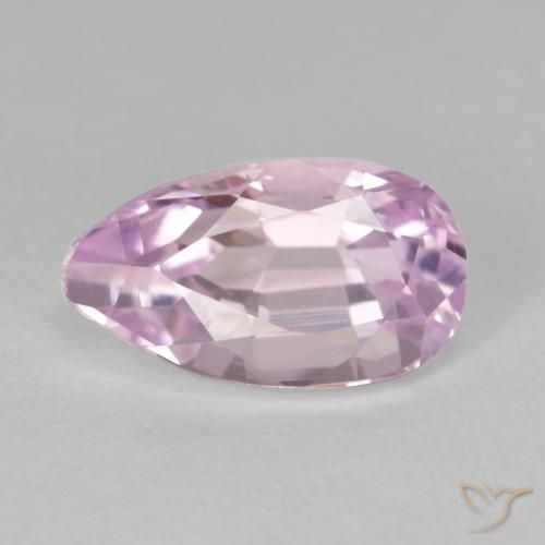 3.26 ct Pink Kunzite Stone, Natural Kunzite in Pear Facet Shape for Sale