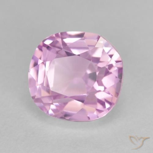 4.05ct Natural Cherry Pink Tone Kunzite, Cushion, VVS-VS