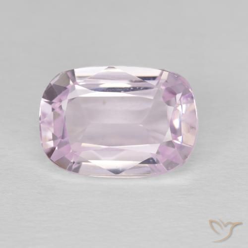 4.42ct Natural Very Light Pink Tone Kunzite, Cushion, VVS