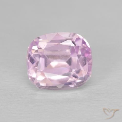 3.68 ct Pink Kunzite Stone, Natural Kunzite in Cushion-Cut Shape for Sale