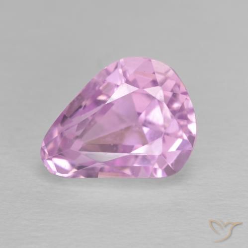 كونزايت وردي 4.83 قيراطًا ، مقطوعة كمثرى <cite dir="ltr" lang="en">11.1 x 8.9</cite> ملم من أفغانستان, Photo A