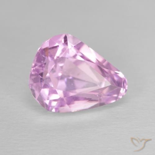4.83 ct Pink Kunzite Stone, Natural Kunzite in Pear Facet Shape for Sale