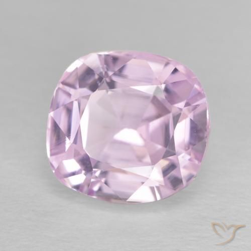 4.69 ct Pink Kunzite Stone, Natural Kunzite in Cushion-Cut Shape for Sale