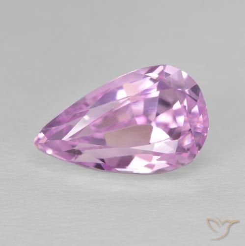 5.64ct Natural Purple Pink Kunzite, Pear Shape, VVS