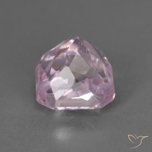 Kunzite Gemstone in 6.8 x 6.5 mm Size for Sale, Kunzite Stone in Very Light Lavender Pink Color